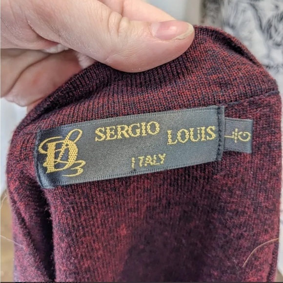 SERGIO LOUIS ITALY vintage Moda wool blend plaid sweater vest - Picture 5 of 5